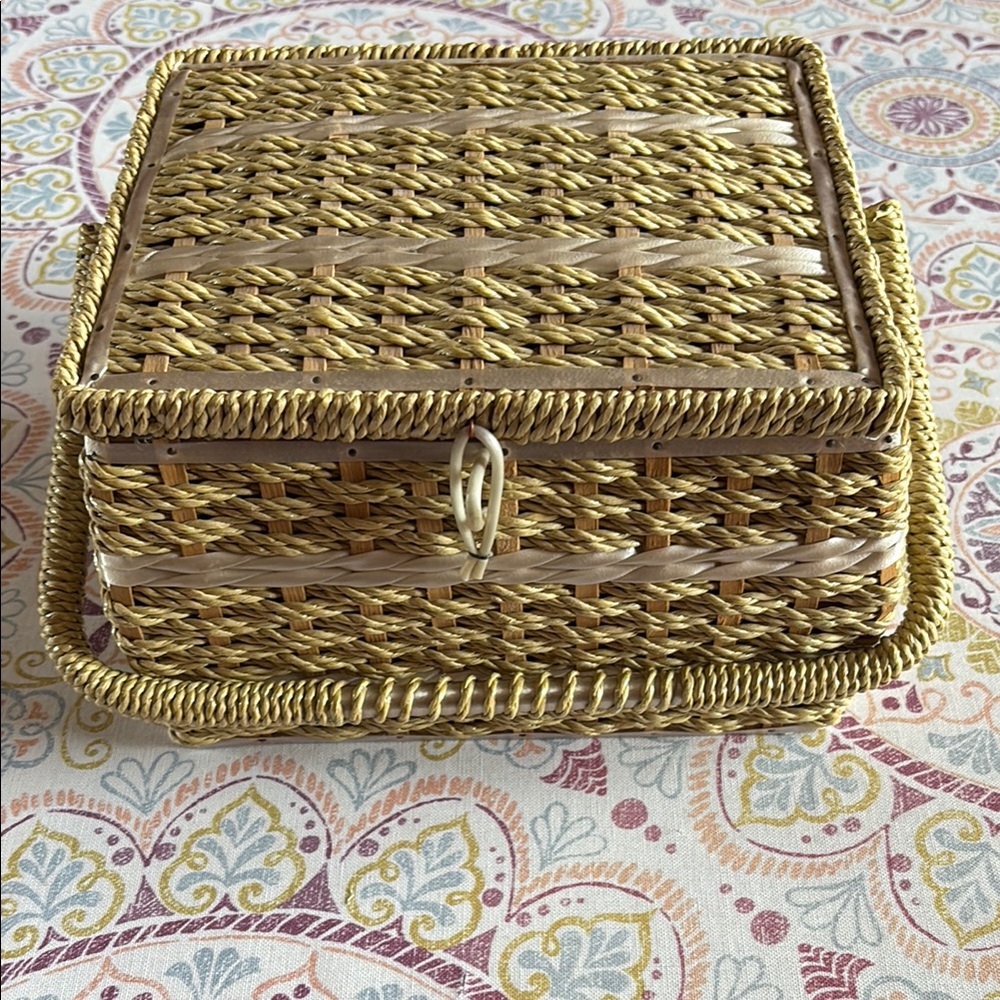 Vintage Japanese Sewing Basket